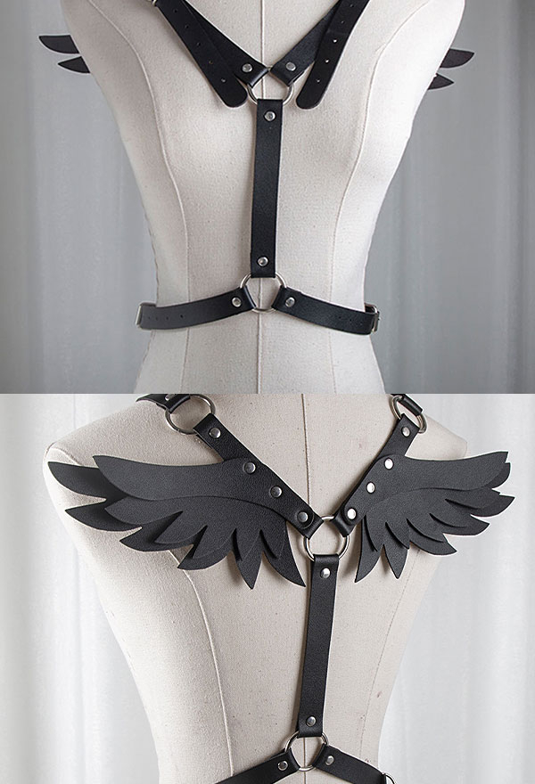 Women Gothic Vintage Devil Wings Body Chain