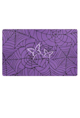 Gothic Purple Butterfly Web Prints Kitchen Rugs