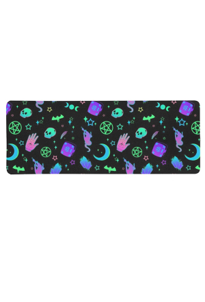 Gothic Black Cyber Witch Prints Mouse Pads