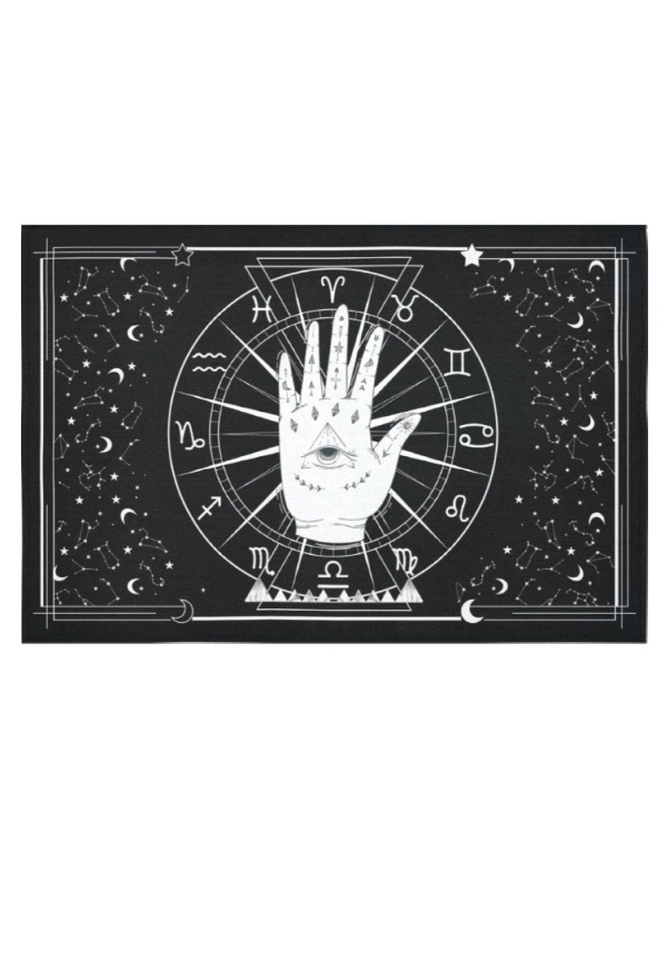 Gothic Black Witch Tapestry 60x40 Inch