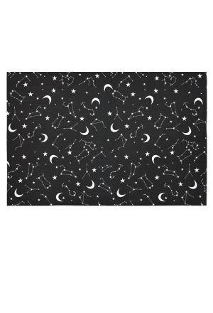 Gothic Black Constellation Tapestry 60x40 Inch