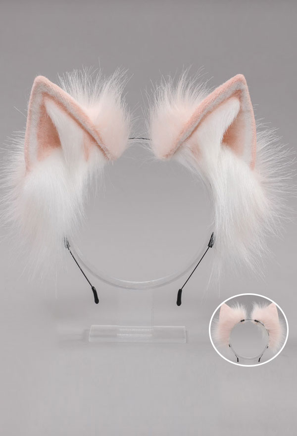 E-Girl Lolita Anime Dress Party Accessory Colorful Cat Fox Plush Ears Handmade Headband