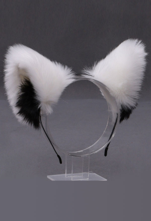 E-Girl Lolita Cute Fox Furry Ears Headband Faux Fur Colorful Halloween Dress Party Accessory