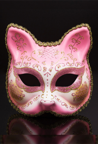 Adult Exquisite Masquerade Mask Half-Faced Style Plastic Mask for Carnival Prom