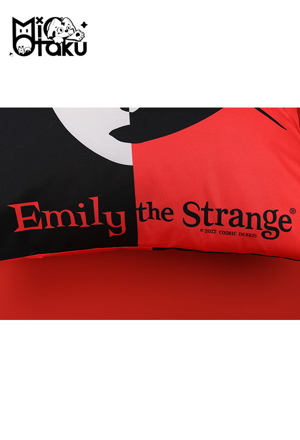 Emily the Strange Color Contrast Print Cozy Custom Halloween Throw Pillow Covers 18x18 Inch