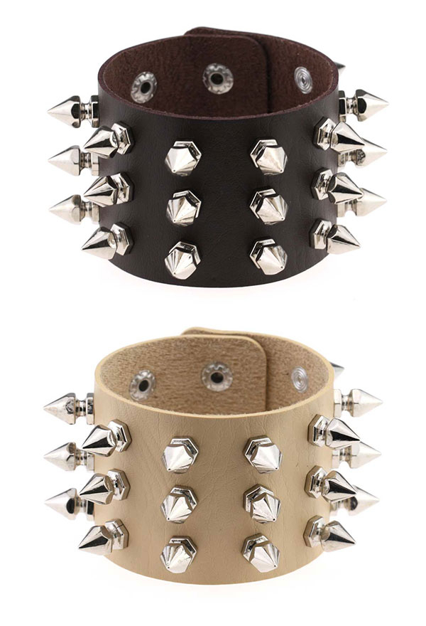 Gothic Rivet Bracelet Punk Retro Style Bracelet