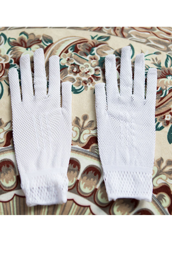 Women Fashion Gothic Elegant Short Gloves Fishnet Courtesy Summer Bridal Gloves