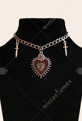 Halloween Vintage Gothic Retro Halsband Kragen Bib Halskette Anhänger Schmuck ^ 