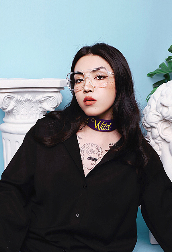 Gothic Letter Embroidery Satin Ribbon Strap Choker Thigh Ring
