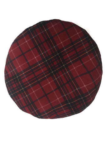 Lolita Beret Bagpipe Scottish Classic style Red Plaid Hat