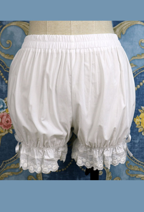 Kawaii Lolita Lace Safety Leggings Cotton Double Layer Anti-Glare Pants