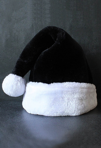 Unisex Christmas Plush Santa Hat Thick Comfortable Christmas Hat New Years Decoration for Adults and Kids