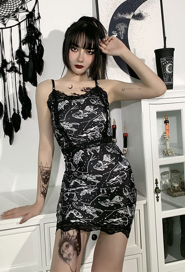 Gothic Summer Aesthetic Stylish Dress – Gothic Top Outfit | Black Milk ...