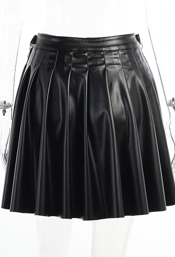 Gothic Fashion Mall Goth High Waist Pleated Skirt – Gothic Skirts ...