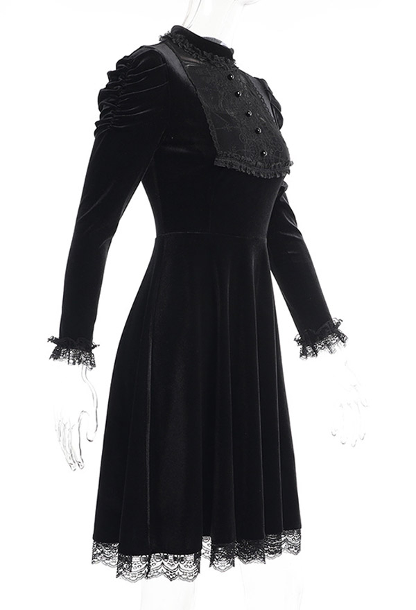 Gothic Spring Fashion Cocktail Party Dress – Gothic Dress | Black ...