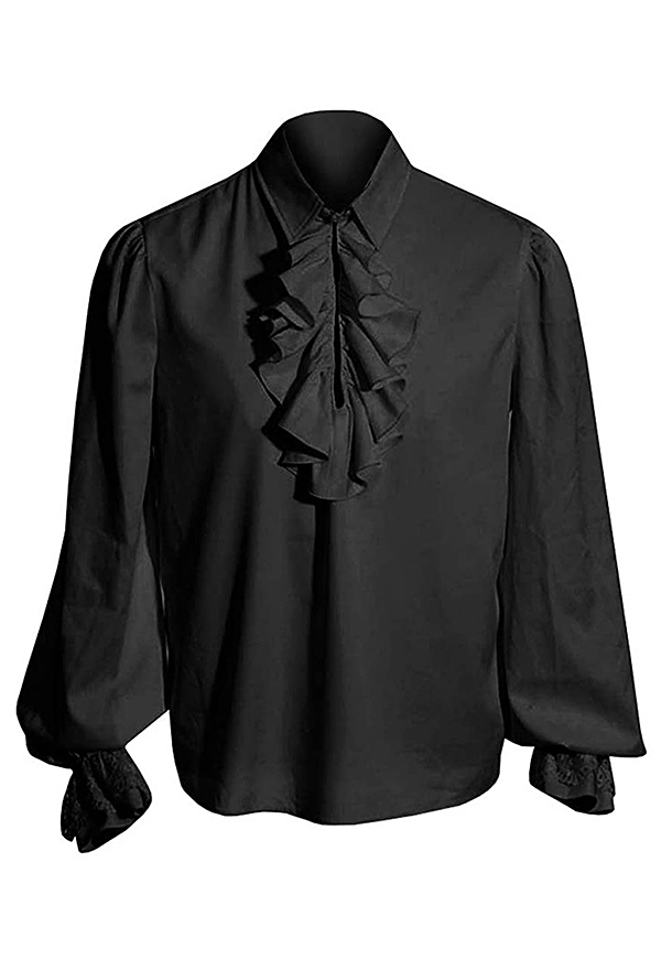 Women Halloween Vintage Vampire Steampunk Flounce Shirt