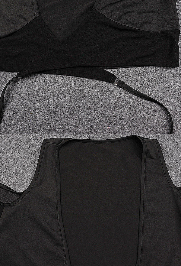 Sexy Black V-Neck Tie Cardigan Off-Shoulder Mesh Long-Sleeved Top
