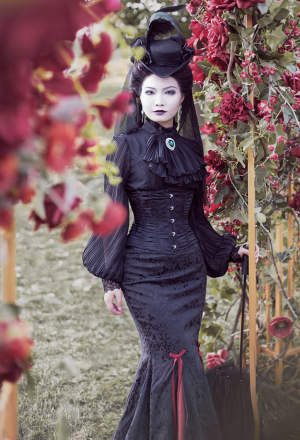Gothic Lolita Lorelei Skirt Chameleon Fabric Mermaid Skirt