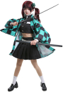 Women Gothic Black Green Plaid Japanese Student Uniform Halloween Costume