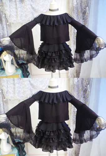 Gothic Lolita Hanayome Blouse Fate Quartet Soft Fabric Off-the-shoulder Top