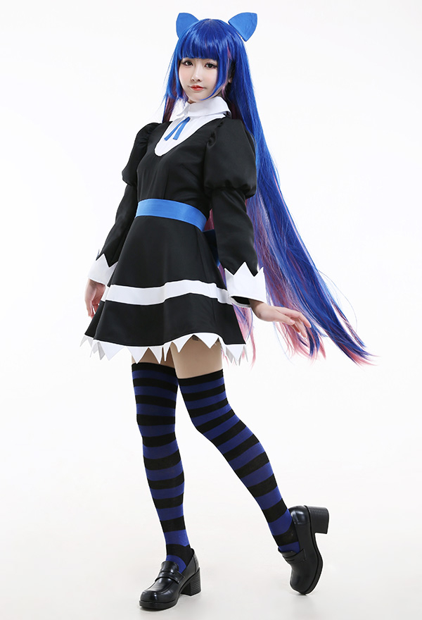 Gothic Lolita Maid Dress Dark Style Lantern Sleeves Triangle Hem Dress Halloween Costume