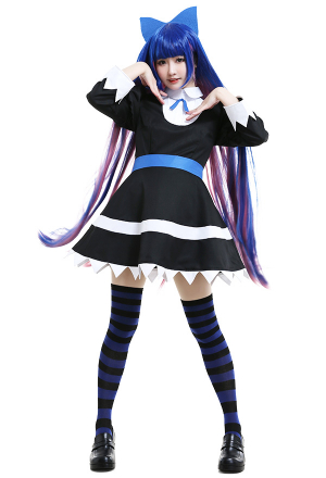 Gothic Lolita Maid Dress Dark Style Lantern Sleeves Triangle Hem Dress Halloween Costume