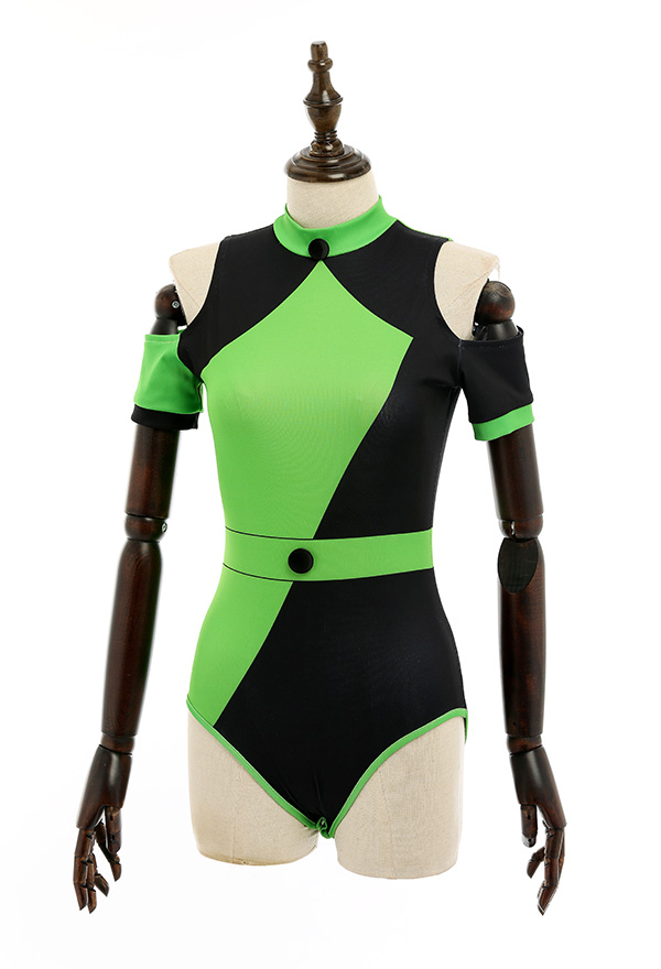 Shego Cold Shoulder One-Piece Sexy Lingerie Bodysuit
