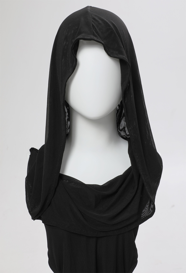 DARK BREATHE Gothic Hooded Swimsuit Black Post-apocalyptic Style Swimsuit Set