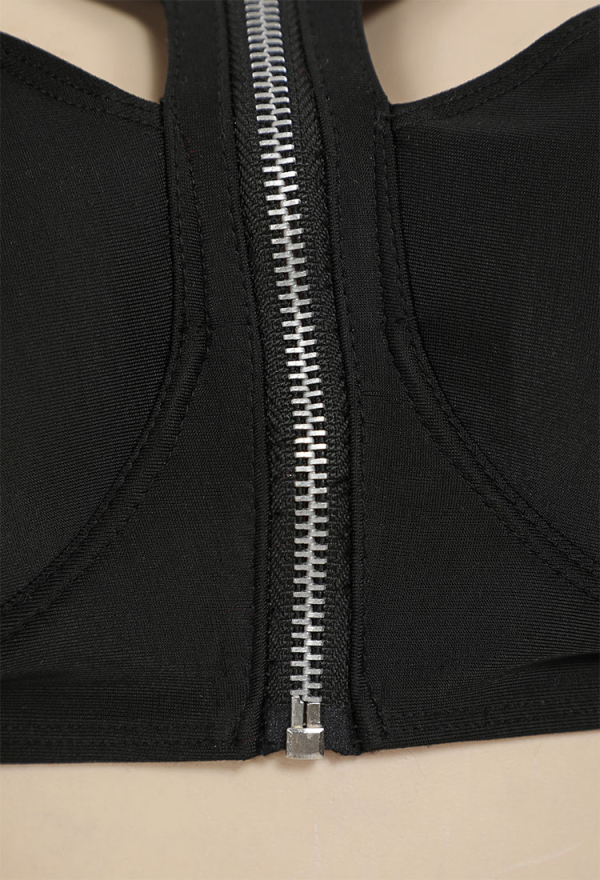 Pretty Crawler Gothic Dark Swimsuit Black Spider Web Print Design Two-piece Swimsuit