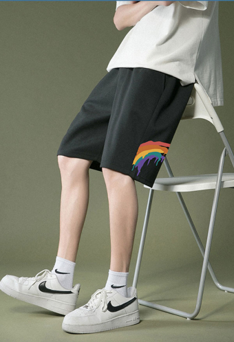 Men's Rainbow Casual Summer Shorts Soft Sport Pride Sweatpants
