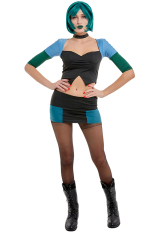 Gwen Halloween Costume Gothic Crop Top and Mini Skirt Outfits