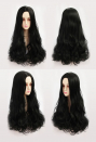 Elegant Lady Black Long Curly Wig