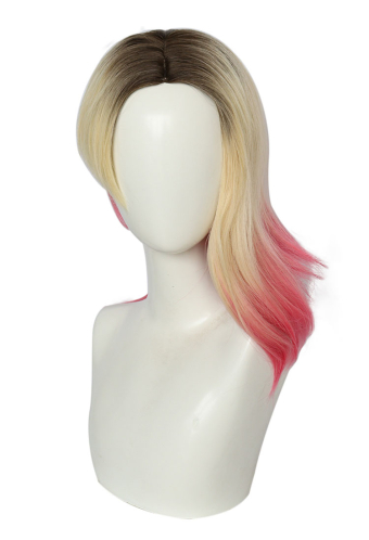 Spider Gwen Anime Cosplay Wig Golden And Red Wig Mixed Color Wig