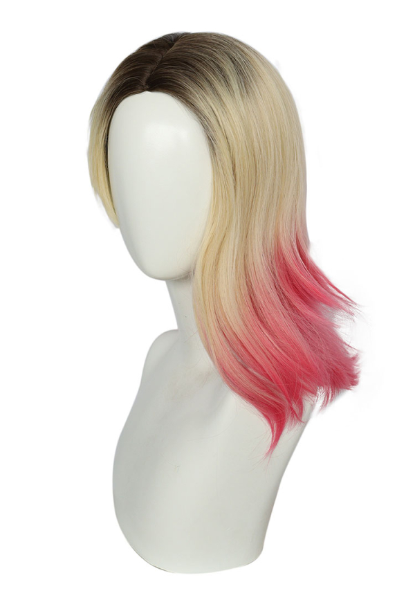 Spider Gwen Anime Cosplay Wig Golden And Red Wig Mixed Color Wig