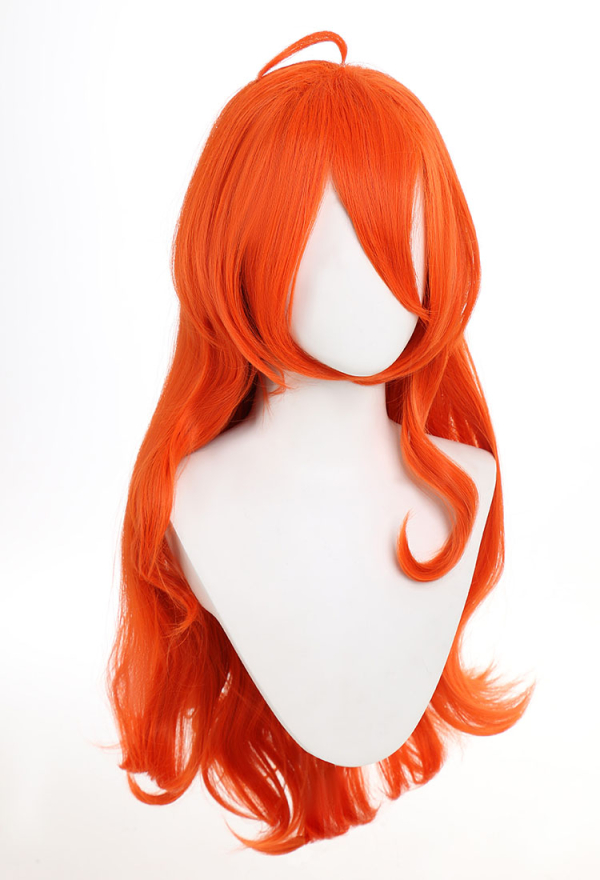 Winx Club Bloom Red Wave Wig with Bangs Long Cartoon Anime Halloween Cosplay wig